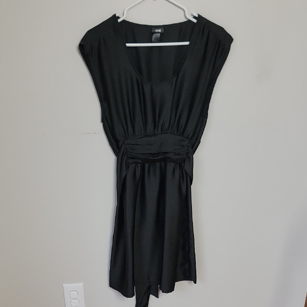H&M Black Mini Babydoll Dress Size 12